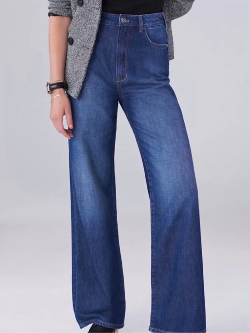 Pilcro High Rise Relaxed Wide Leg Jeans size 31